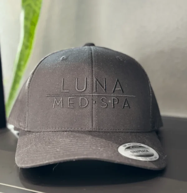 Luna Med Spa Mesh Snapback Hat Black