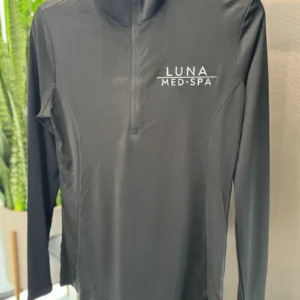 Luna Med Spa Zip-up-Black