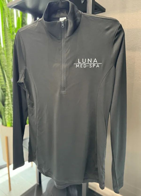 Luna Med Spa Zip-up-Black