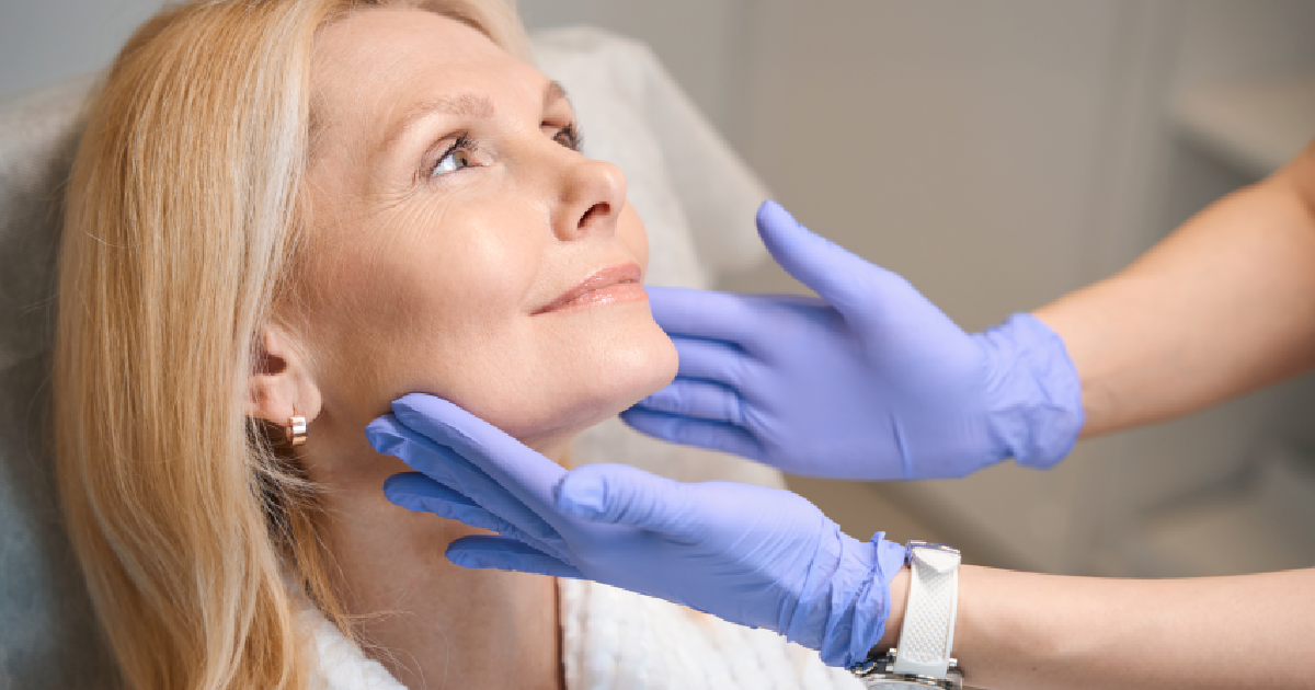 Mature Woman Receiving Anti Aging Treatments in Brookfield, WI | Luna Med Spa