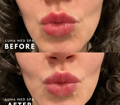 a collage of a woman's lips